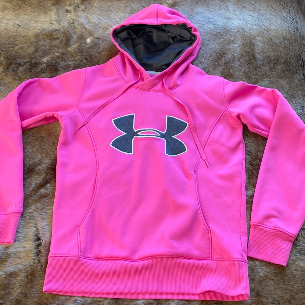 Small Pink Under Armour Hoodie